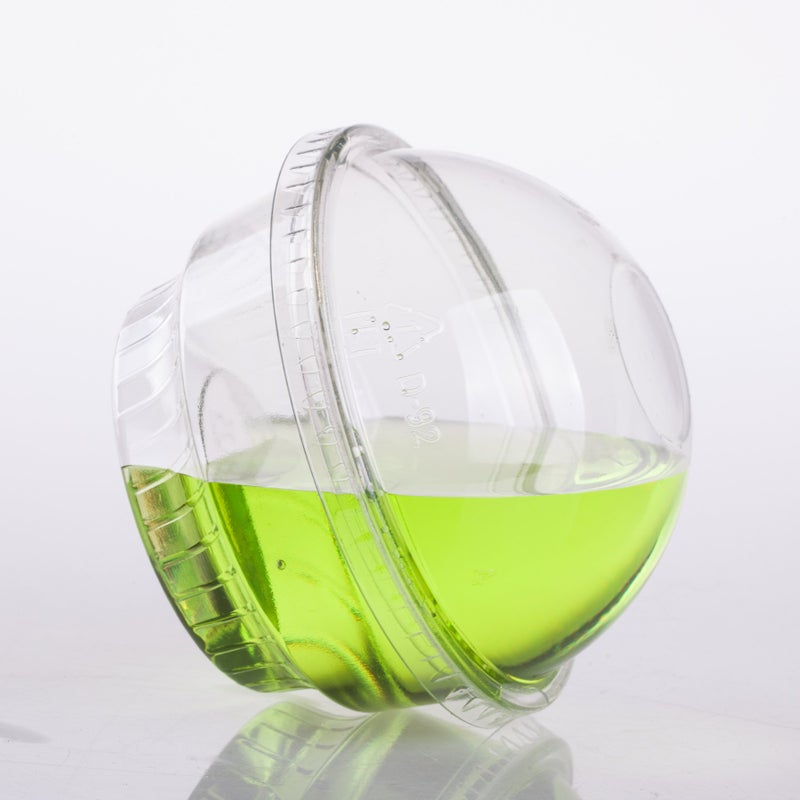 Golden Apple, 5oz-30sets Clear Plastic Cups for Ice Cream, Dessert Cups, Snack Bowl with Dome lids no Hole - Image 4